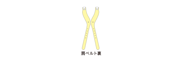肩ベルト裏
